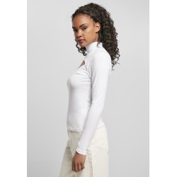 Ladies Cut-Out Turtleneck Longsleeve