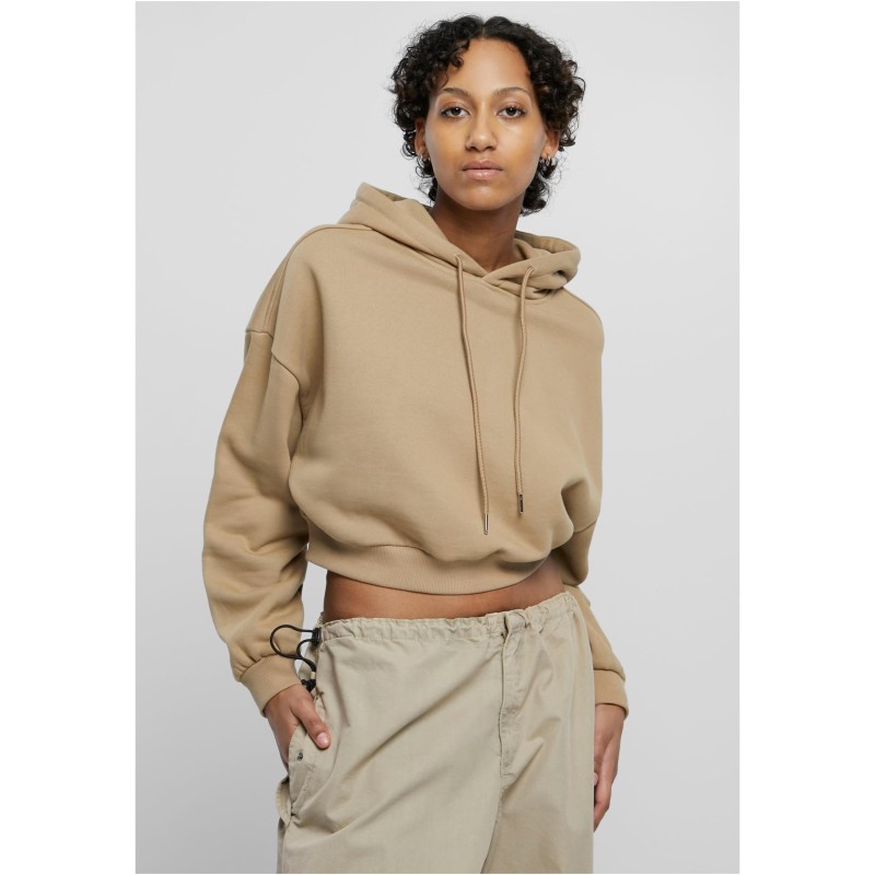 Ladies Cropped Heavy Hoody