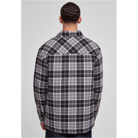 Padded Checked Shirt Jacket