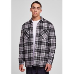 Padded Checked Shirt Jacket