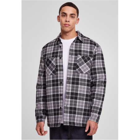 Padded Checked Shirt Jacket