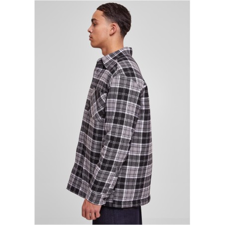 Padded Checked Shirt Jacket