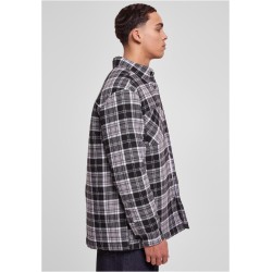 Padded Checked Shirt Jacket