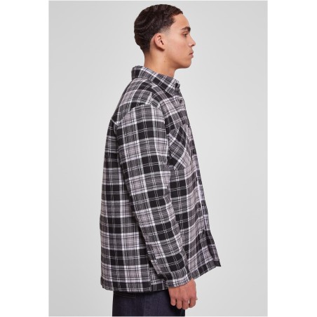 Padded Checked Shirt Jacket