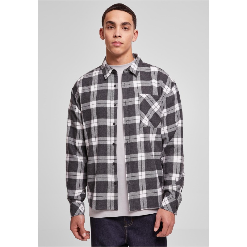 Boxy Dark Checked Shirt