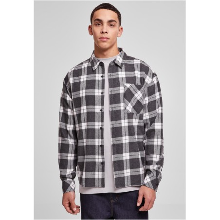 Boxy Dark Checked Shirt