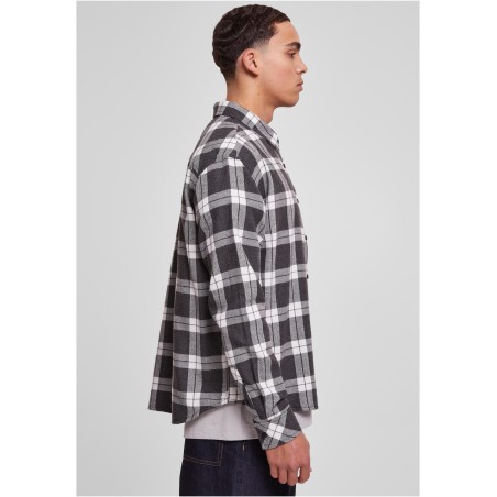 Boxy Dark Checked Shirt