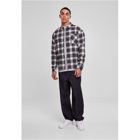 Boxy Dark Checked Shirt