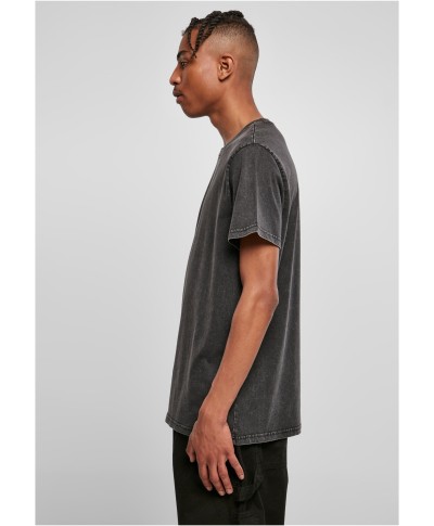 Acid Washed Round Neck Tee