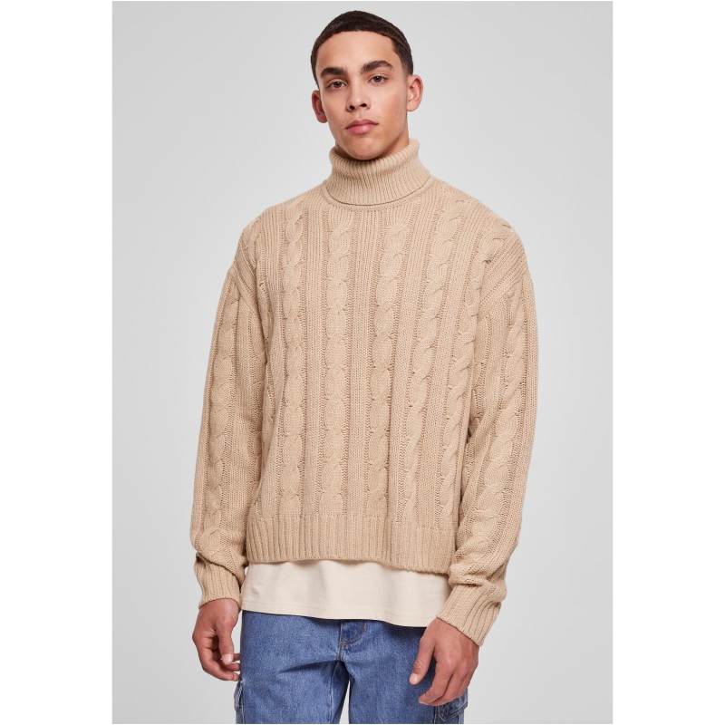 Boxy Roll Neck Sweater