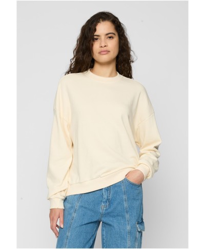 Ladies Oversized Light Terry Crewneck