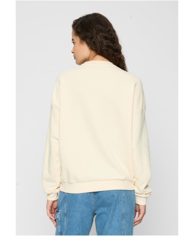 Ladies Oversized Light Terry Crewneck