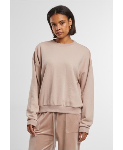 Ladies Oversized Light Terry Crewneck