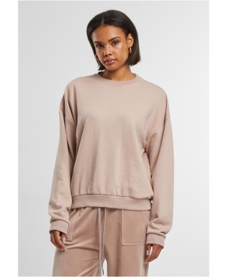 Ladies Oversized Light Terry Crewneck