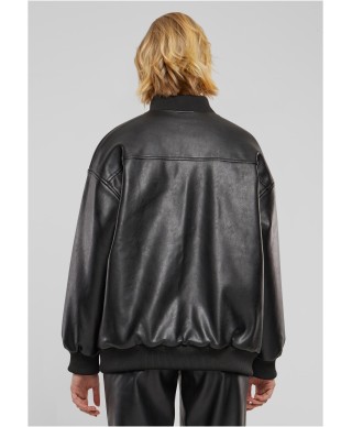 Ladies Synthetic Leather Bomber Jacket